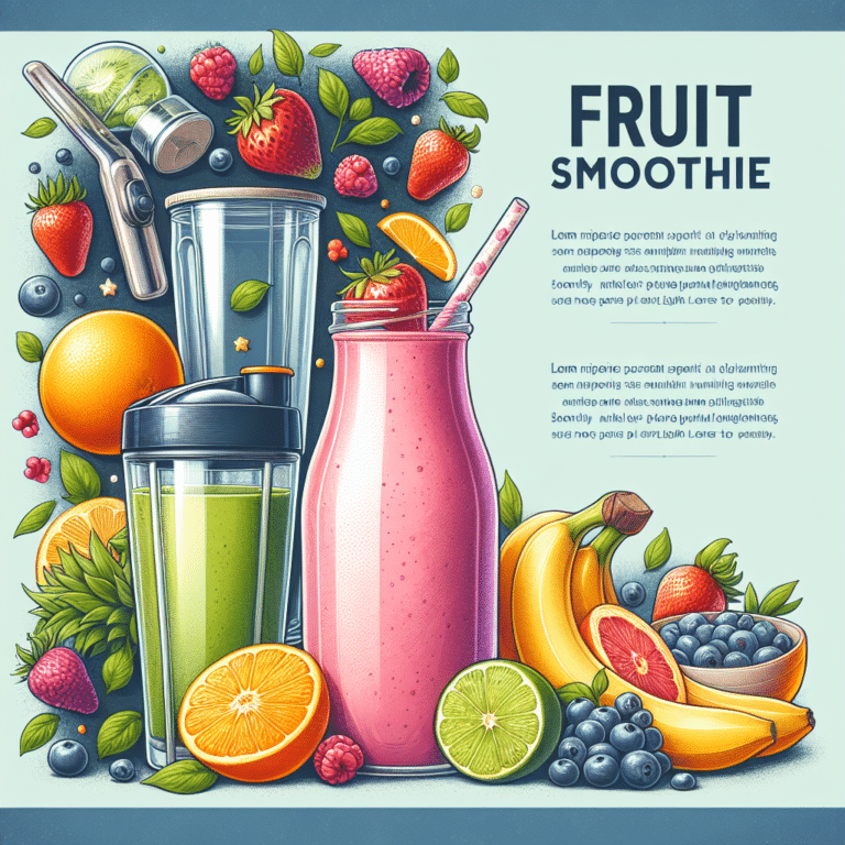 Easy Fruit Smoothies to Take to Work