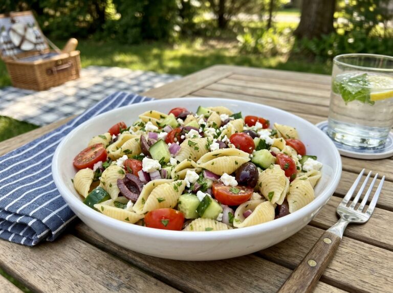 cold conchiglie pasta salad